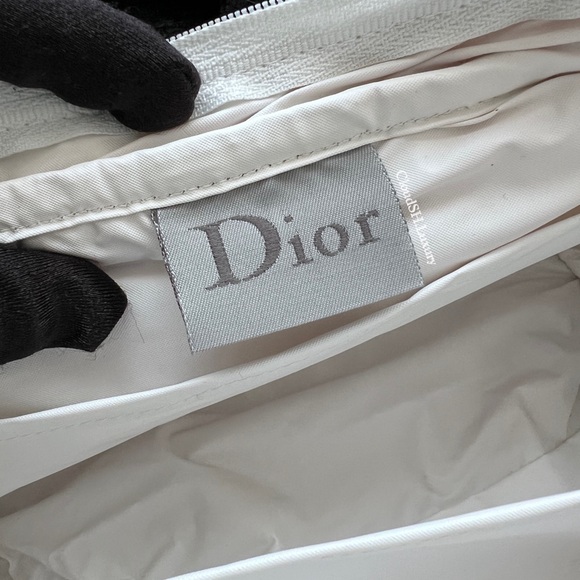 Auth Dior Pink Terry Cloth Trotter Monogram Mini Bag - Vintage - Picture 11 of 16